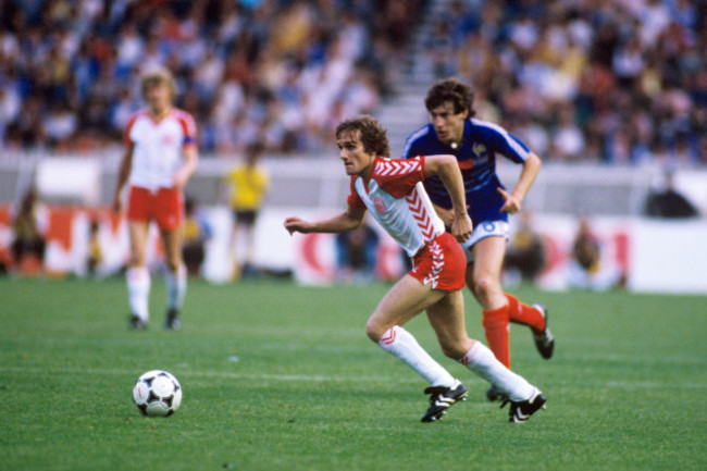 Soccer - European Championships France 1984 - Group One - Denmark v France - Parc des Princes