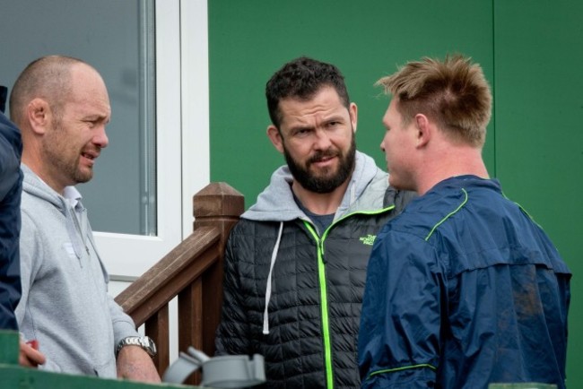 Greg Feek and Andy Farrell with Tom McCartney