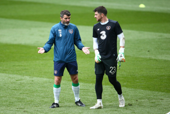 Roy Keane and Keiren Westwood