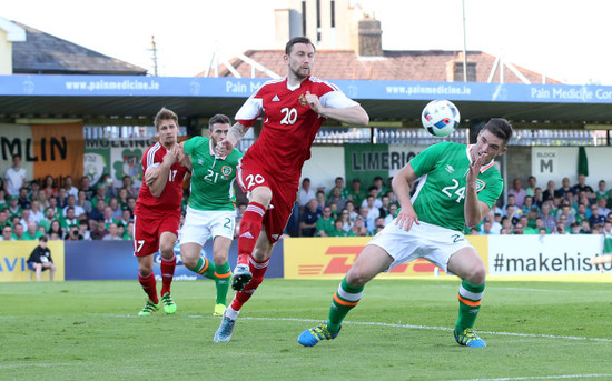 Ciaran Clark and Mikhail Sivako