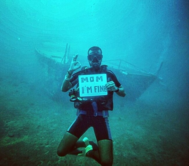 From the bottom of the ocean #diving #scubadiving #travel #travelgram #momimfine #panama #adventure #boat #wreck