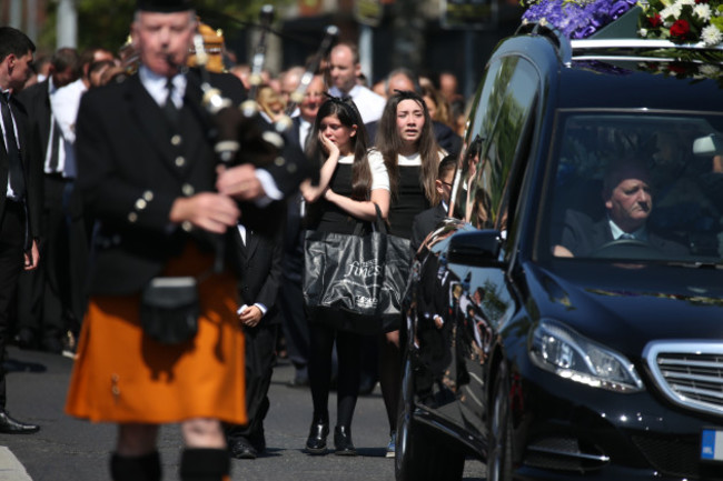 3/6/2016 Gareth Hutch Funeral. Mourners arrive for