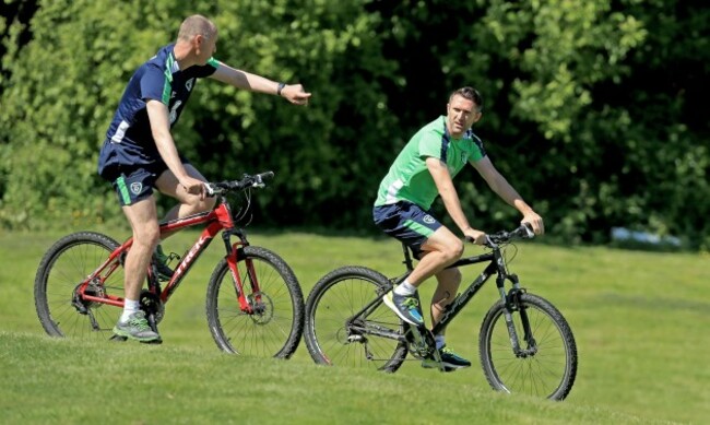 Robbie Keane with Tony McCarthy