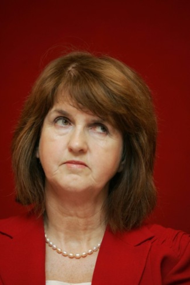 File Photo Joan Bruton to Resign. Reports suggest the Joan Burton is going to resign today.