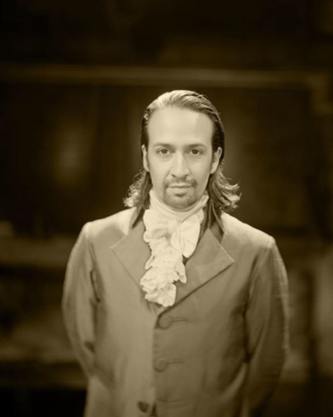 Lin-Manuel Miranda as Alexander Hamilton, who was born on this day in 1755 or 1757 (exact date unclear). The world would never be the same. Photo: JoshLehrer.com with a camera lens from the mid 1800s.