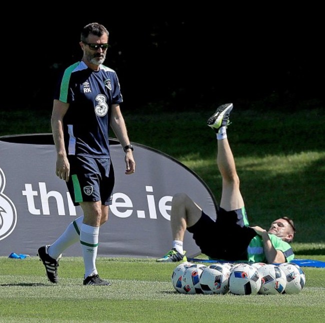 Roy Keane and Robbie Keane