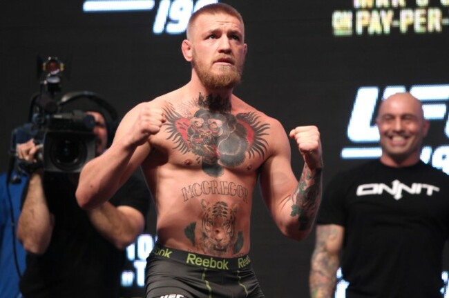 Conor McGregor weights-in