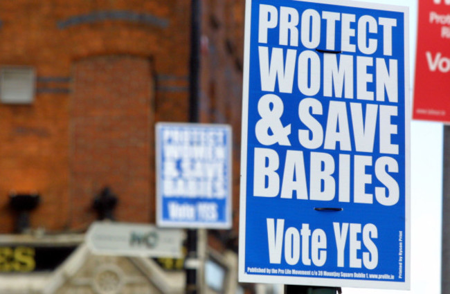 ABORTION REFERENDUM CAMPAIGN POSTERS RELIGIOUS ISSUES RELIGION IN IRELAND