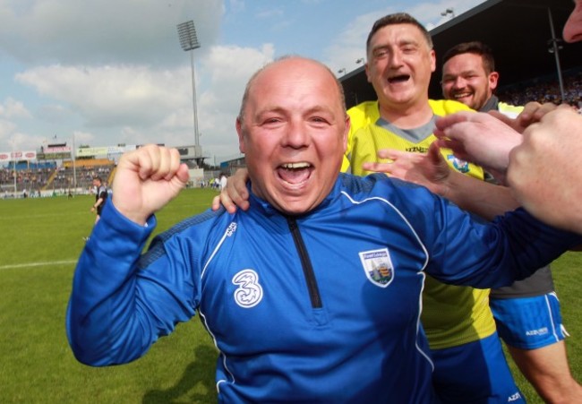 Derek McGrath celebrates at the final whistle