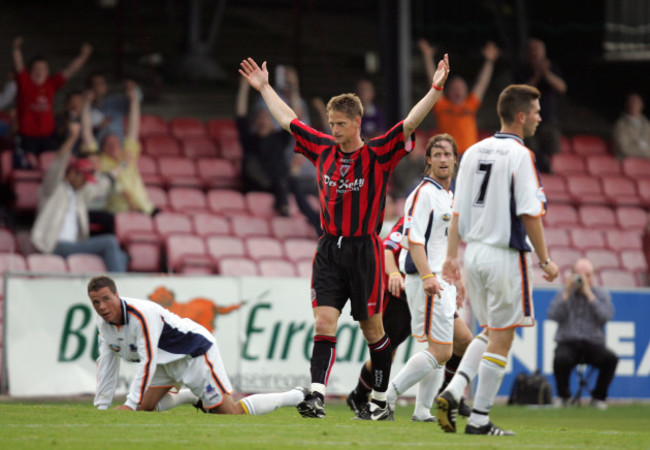 Dominic Foley celebrates