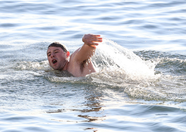 Robbie Henshaw in the water