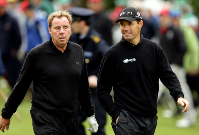 Harry Redknapp with Padraig Harrington