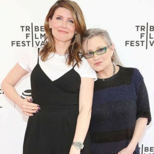 Cherish this woman @carriefisherofficial She's one in a million. Cute too @tribeca #catastrophe