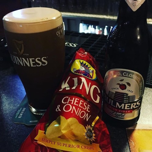 The #tasteofhome #kingcrisps #guinness #bulmers #ireland