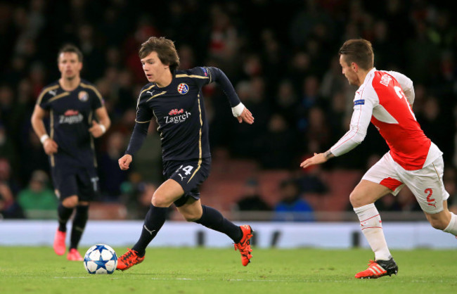 Arsenal v Dinamo Zagreb - UEFA Champions League - Group F - Emirates Stadium