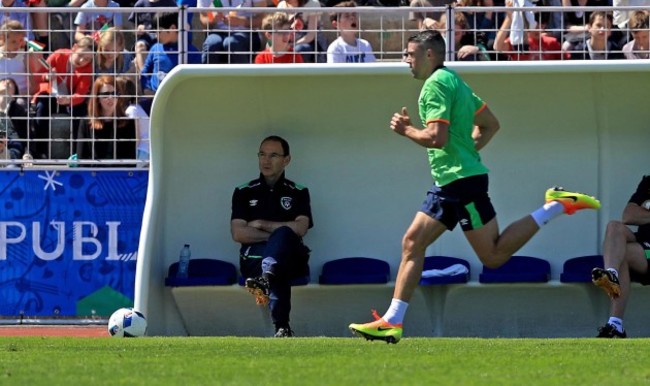 Martin O'Neill and Jonathan Walters