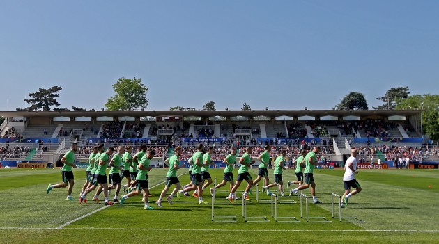 A view of training