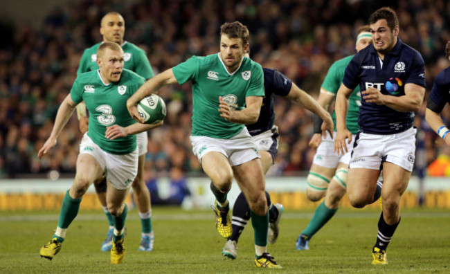 Jared Payne, Simon Zebo and Keith Earls