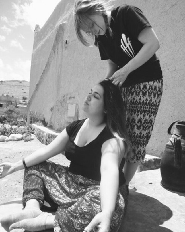 Black and white. #beaphotographer7 #blackandwhite #travels #morocco #hairbraid #friends #hippy #mountains #peace #bhpco throw back to last month when my college went to Morocco to help the less fortunate.