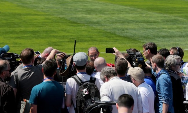 Martin O'Neill after training