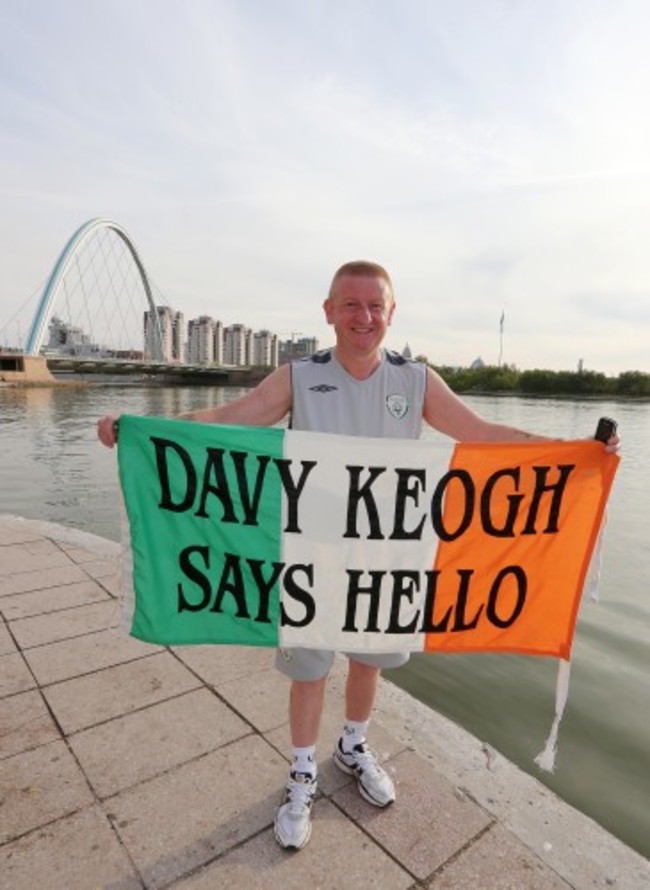 Republic of Ireland fan Davy Keogh