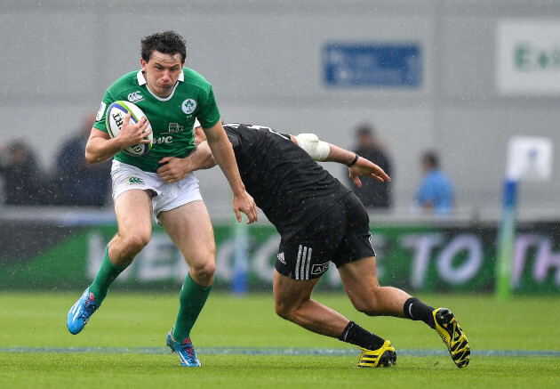 Hugo Keenan is tackled by Mitchell Jacobson