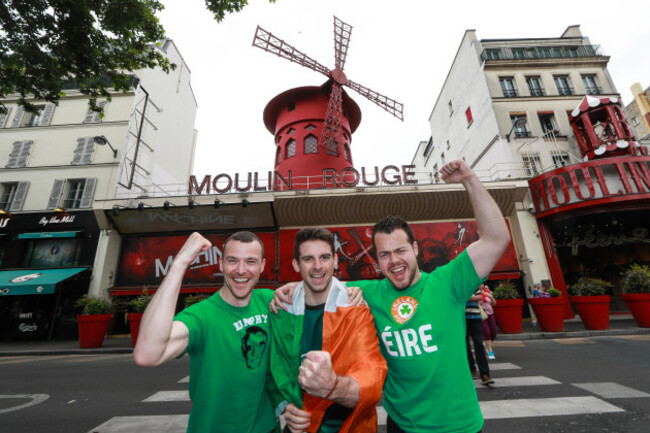 Luke Fitzgerald, Paul Davis and Richie Leahy