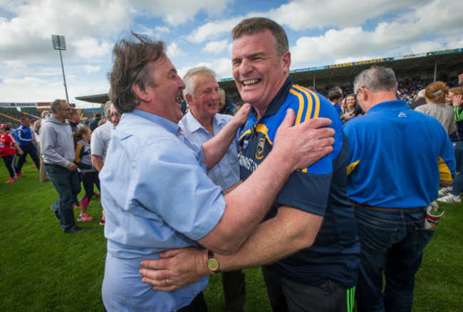 Liam Kearns celebrates