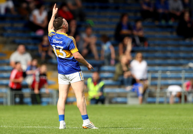 Kevin O'Halloran celebrates a late point