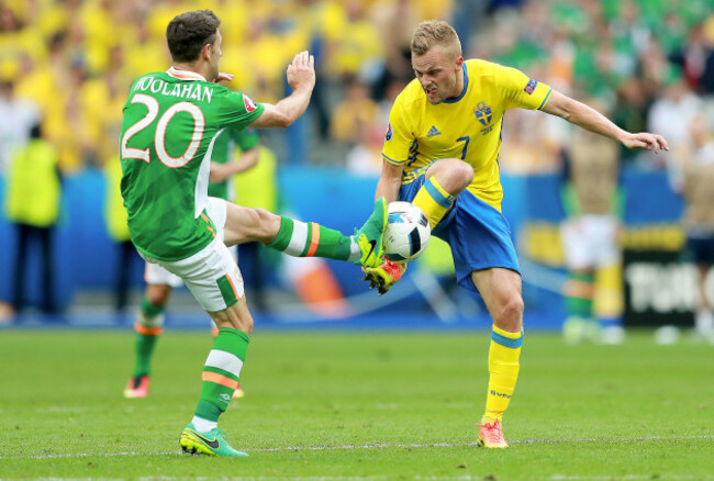 Wes Hoolahan and Sebastian Larsson