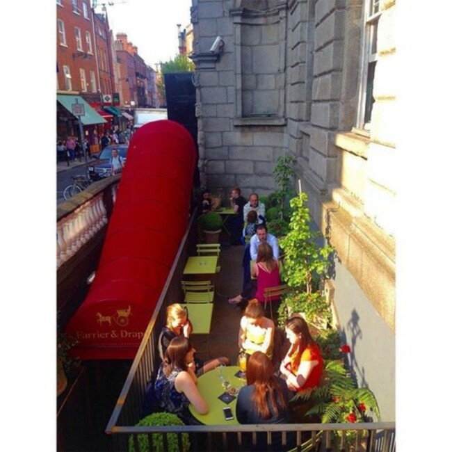 Our front terrace area is the perfect spot for a glass of wine or 3 in the sun after a hard days work!