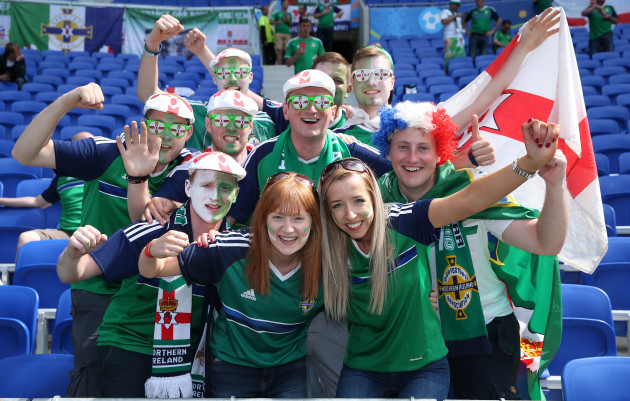 Northern Ireland fans before the game