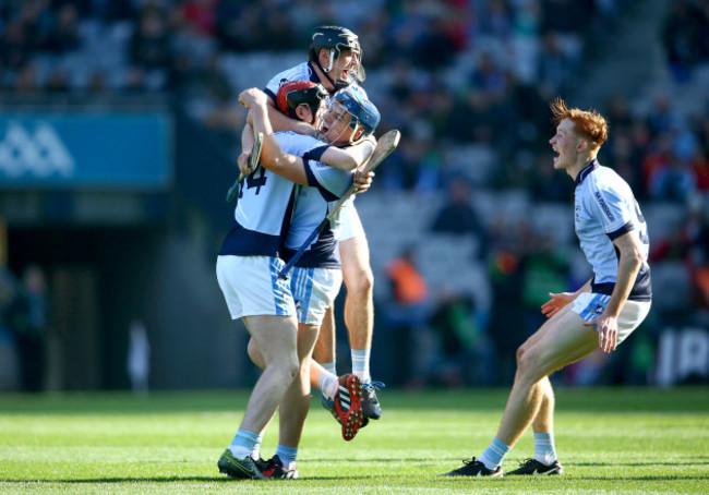 David Dempsey, Alan Dempsey, Mike Casey and Will O’Donoghue celebrate