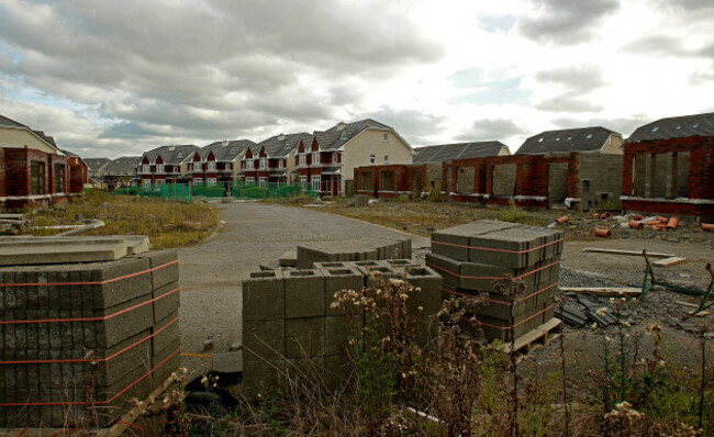 Unfinished housing estates funding shortage