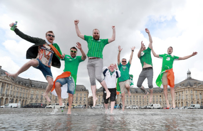 Irish fans in Bordeaux