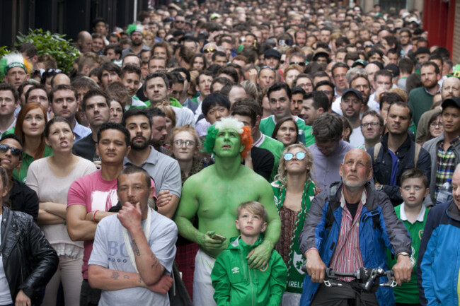 13/6/2016. Irish Soccer Fans