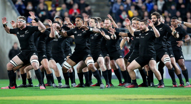 New Zealand perform the Haka