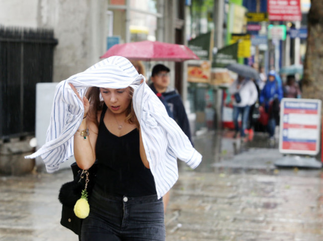 10/06/2016. Dublin Weather Scenes. Pictured people