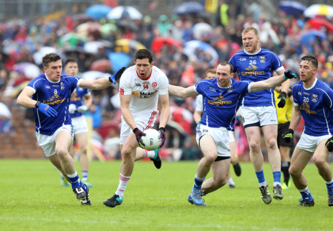 Sean Cavanagh with Tomas Corr, Fergal Flanagan, James McEnroe and Killian Brady