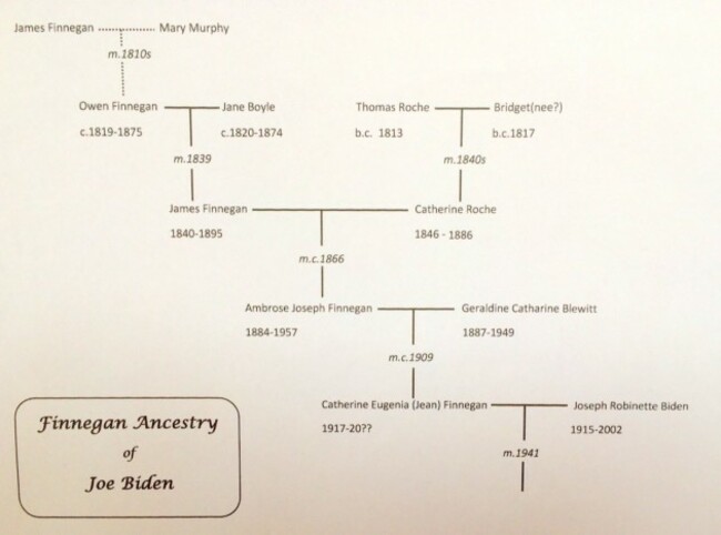 Finnegan Familt Tree of Joe Biden (1)