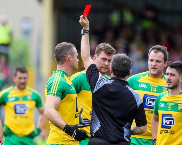 Maurice Deegan sends off Neil McGee