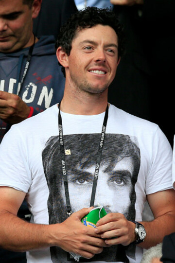 Rory McIlroy is wearing his Best shirt to cheer Northern Ireland on against Germany