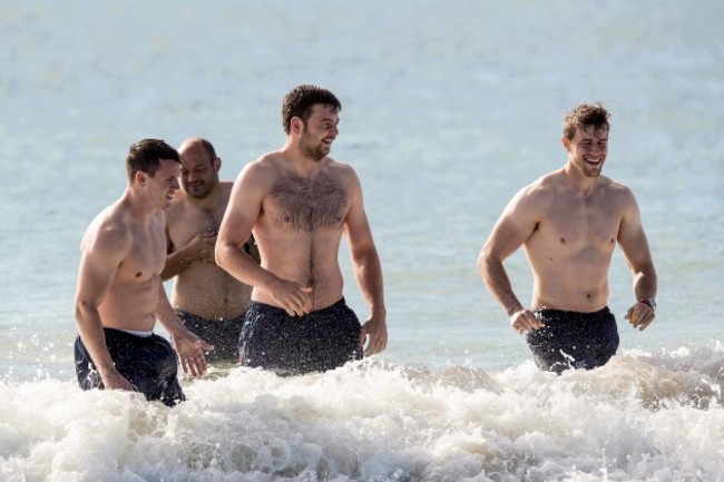 Craig Gilroy, Iain Henderson and Andrew Trimble