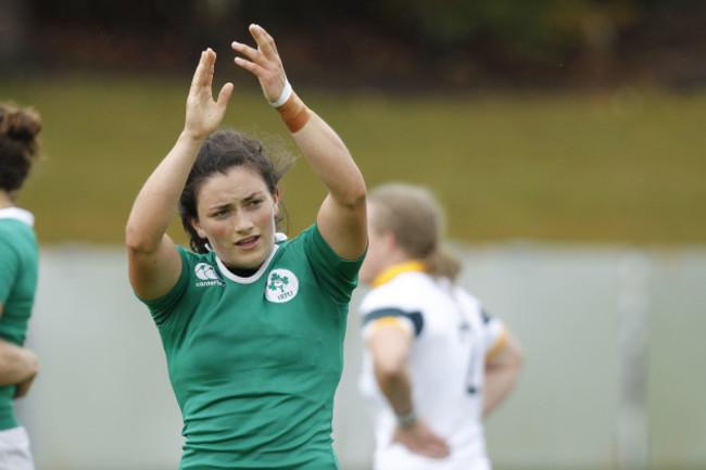 Lucy Mulhall applauds the fans