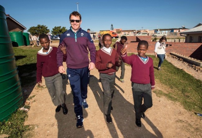 Eoin Reddan with the kids