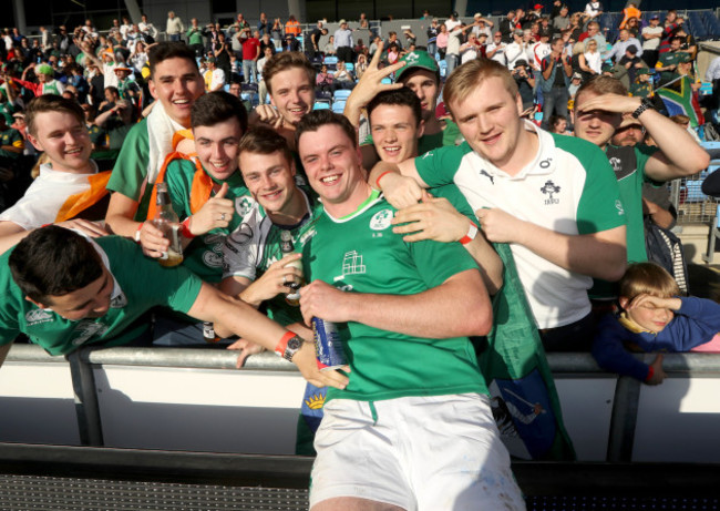 James Ryan celebrates