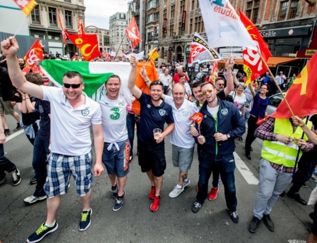 Irish fans in Lille today