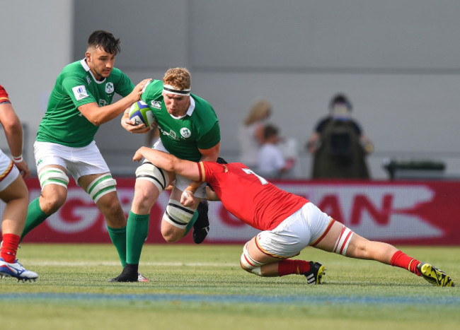 Cillian Gallagher is tackled