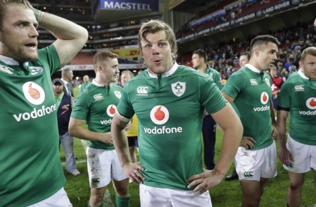 Jordi Murphy celebrates after the match