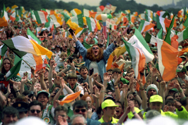 ECSTATIC WELCOME FOR IRELAND TEA